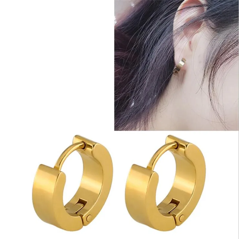 Titanium 316L Stainless Steel Hoop Earrings Gold Vacuum Plating No Fade Anti-allergy 4mm*9mm
Titanium 316L Stainless Steel Hoop Earrings Gold Vacuum Plating No Fade Anti-allergy 4mm*9mm