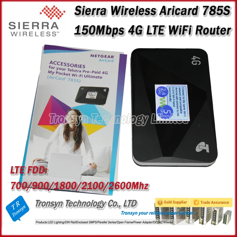 Wholesale Original Unlock 150Mbps Sierra Wireless Aircard 785S Portable 4G LTE Mobile Hotspot And 4G LTE WiFi Router
Wholesale Original Unlock 150Mbps Sierra Wireless Aircard 785S Portable 4G LTE Mobile Hotspot And 4G LTE WiFi Router