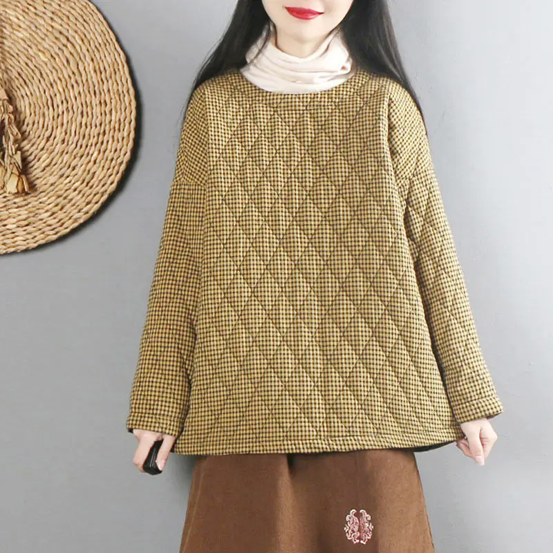 Harajuku Girls Cotton and Linen Coat Women's Winter 2019 Retro Plaid Short Cotton Jacket Casual Cloak O-neck Pullover Tops f1111
Harajuku Girls Cotton and Linen Coat Women's Winter 2019 Retro Plaid Short Cotton Jacket Casual Cloak O-neck Pullover Tops f1111