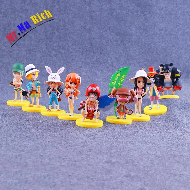 Аниме One Piece Luffy Chopper Roronoa Zoro Nami ПВХ экшн фигурка Brinquedos Figuras аниме Коллекционные