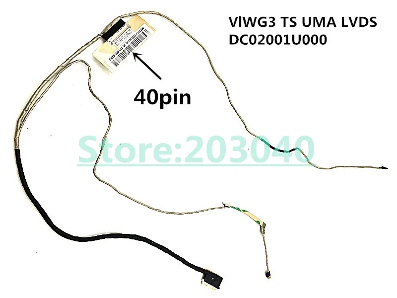 Laptop/Notebook LCD/LED/LVDS felx Cable for Lenovo ideapad G400S G410S G500s G505S G510S VlWG3 Touch TS UMA LVDS DC02001U000
Laptop/Notebook LCD/LED/LVDS felx Cable for Lenovo ideapad G400S G410S G500s G505S G510S VlWG3 Touch TS UMA LVDS DC02001U000