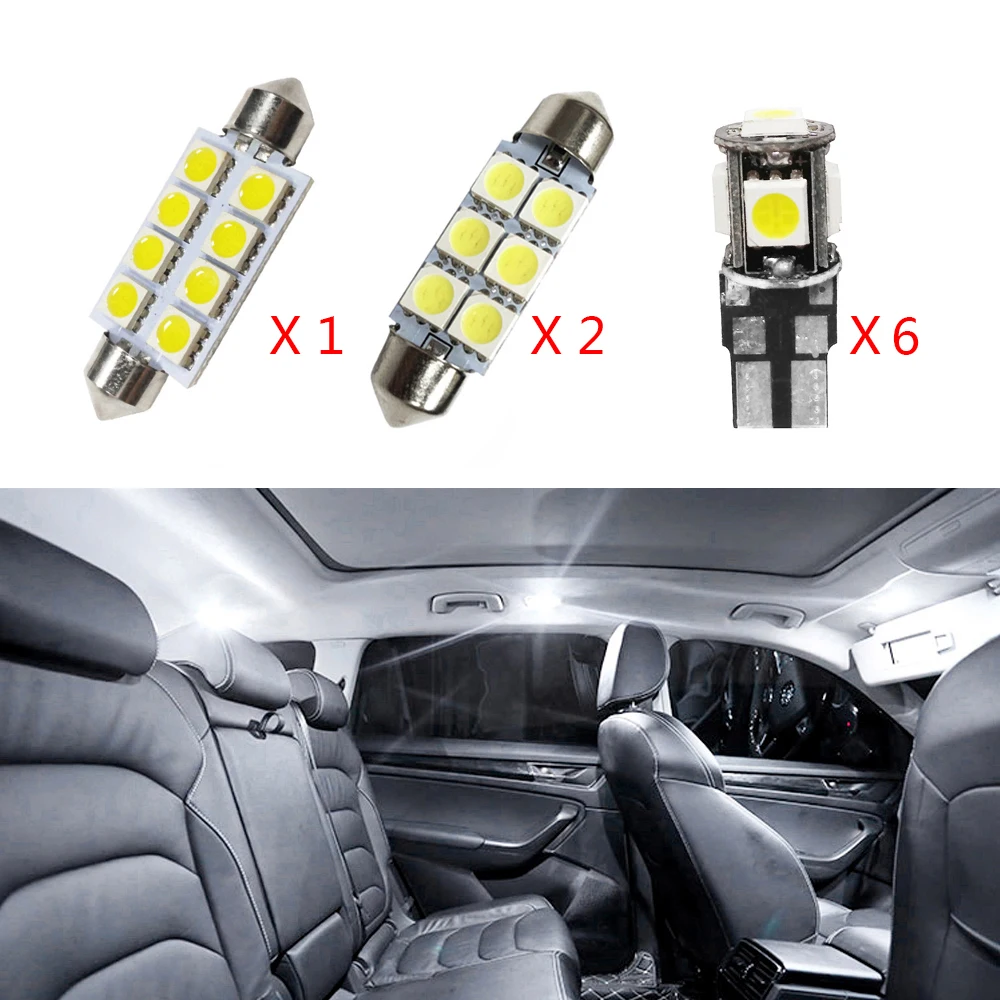 9Pcs Car LED Bulbs for VW Golf5 MK5 Canbus White Interior Light for Volkswagen MK5 Reading lights
9Pcs Car LED Bulbs for VW Golf5 MK5 Canbus White Interior Light for Volkswagen MK5 Reading lights