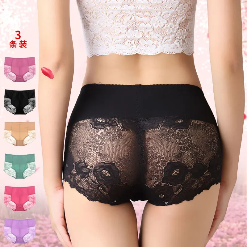 Three ladies boxed cotton panties women lace underwear sexy tall waist underpants head slightly transparent black stretch cuecas
Three ladies boxed cotton panties women lace underwear sexy tall waist underpants head slightly transparent black stretch cuecas