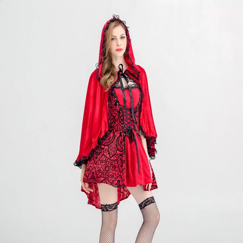 Free shipping women Little Red Riding Hood performs dress Adult Halloween Euro and American ball role playing cosplay costume
Free shipping women Little Red Riding Hood performs dress Adult Halloween Euro and American ball role playing cosplay costume