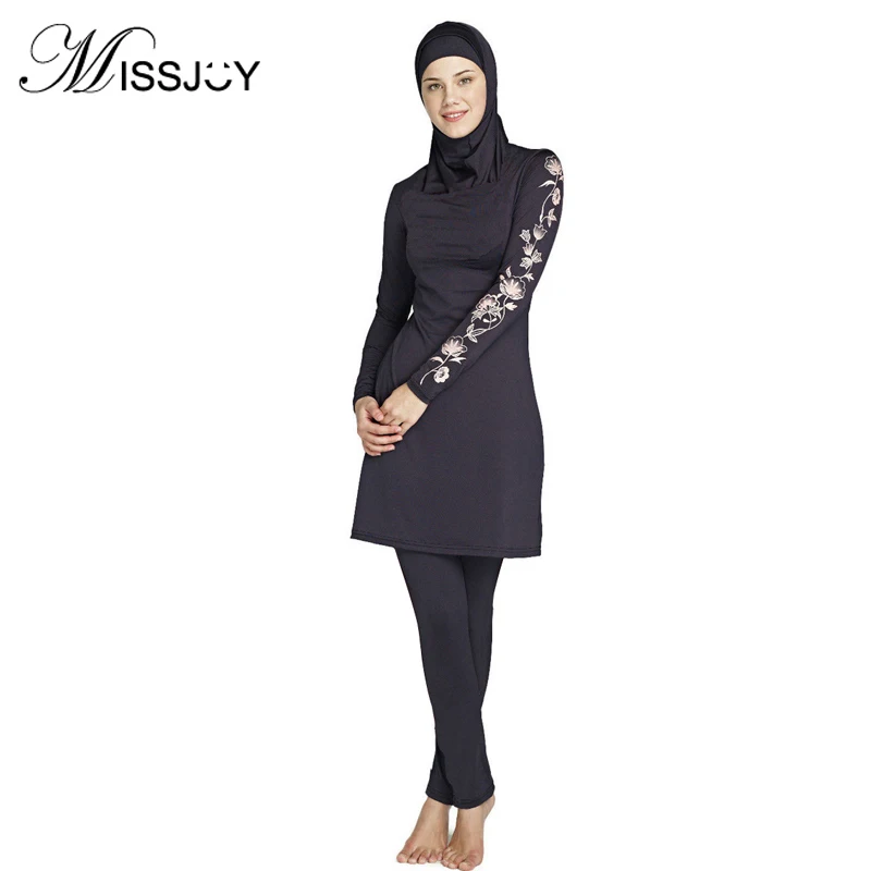 MISSJOY большой размер пляжный купальник мусульманский полностью покрытый burkini