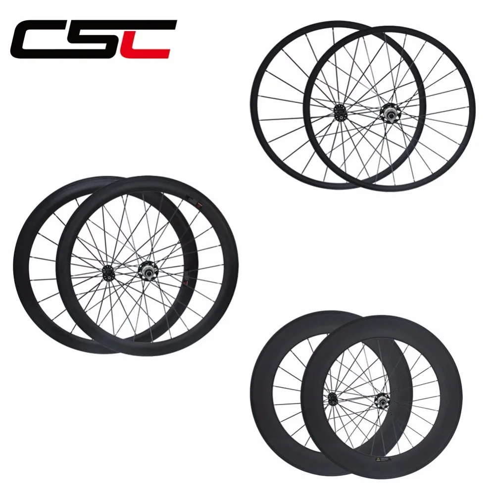 

23mm wide 24mm/38mm/50mm/60mm/88mm carbon clincher tubular 700C rim wheels Road bike with Powerway R51 Hub for bicycle wheelsets