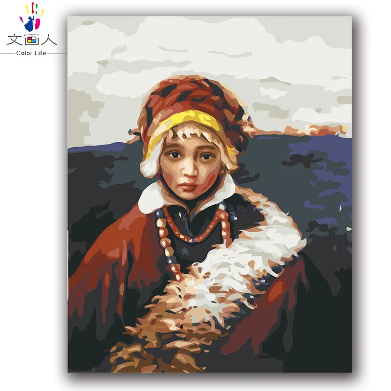 diy figure National small girl digital oil painting by numbers with kits for living room wall decor Tibetan girl zhuoma handmade
diy figure National small girl digital oil painting by numbers with kits for living room wall decor Tibetan girl zhuoma handmade