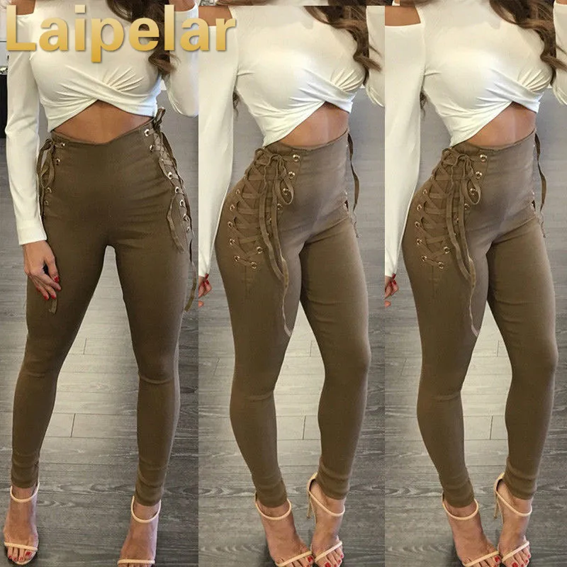 Laipelar Women Pants Fitness Stretch High Waist Slim Casual Lace Up Pants Bandage Trousers Women Clothing Female Apparel
Laipelar Women Pants Fitness Stretch High Waist Slim Casual Lace Up Pants Bandage Trousers Women Clothing Female Apparel