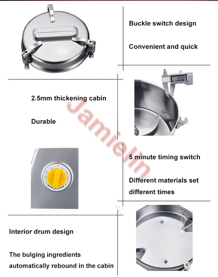 JamieLin Commercial Stainless Steel Medicine Grinder Mill Ultrafine Grain Mill Bean Crusher Shredder Powder Machine 1000g
JamieLin Commercial Stainless Steel Medicine Grinder Mill Ultrafine Grain Mill Bean Crusher Shredder Powder Machine 1000g