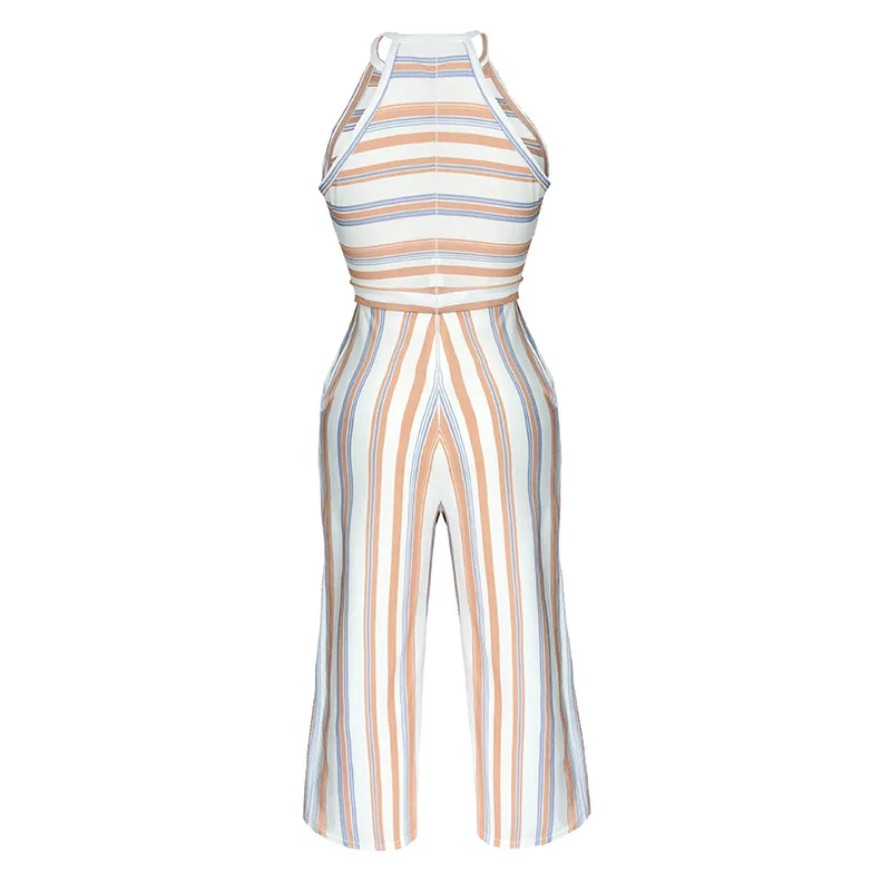 Sexy Women Striped Summer Jumpsuit Sleeveless Strappy High Waist Lady Clubwear Playsuit Bodycon Party High Waist Women Jumpsuit
Sexy Women Striped Summer Jumpsuit Sleeveless Strappy High Waist Lady Clubwear Playsuit Bodycon Party High Waist Women Jumpsuit