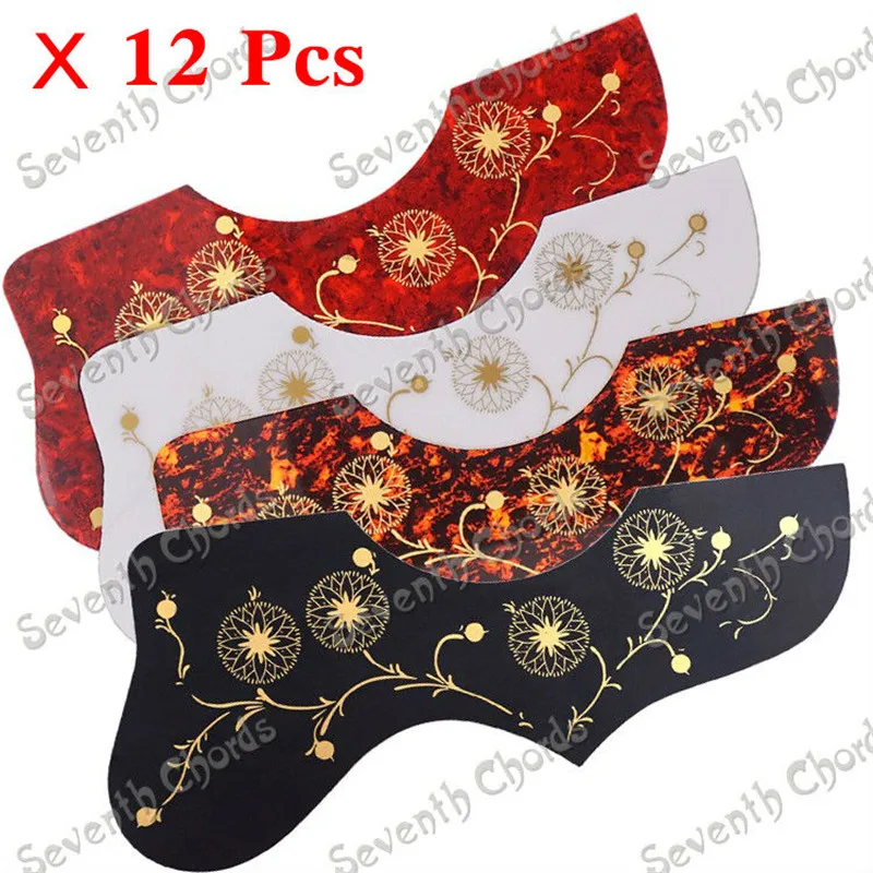 12 Pcs Acoustic Guitar Pickguard Pick Guard Anti-scratch Plate With Gold Flower 3 Colors for choose guitar accessories
12 Pcs Acoustic Guitar Pickguard Pick Guard Anti-scratch Plate With Gold Flower 3 Colors for choose guitar accessories