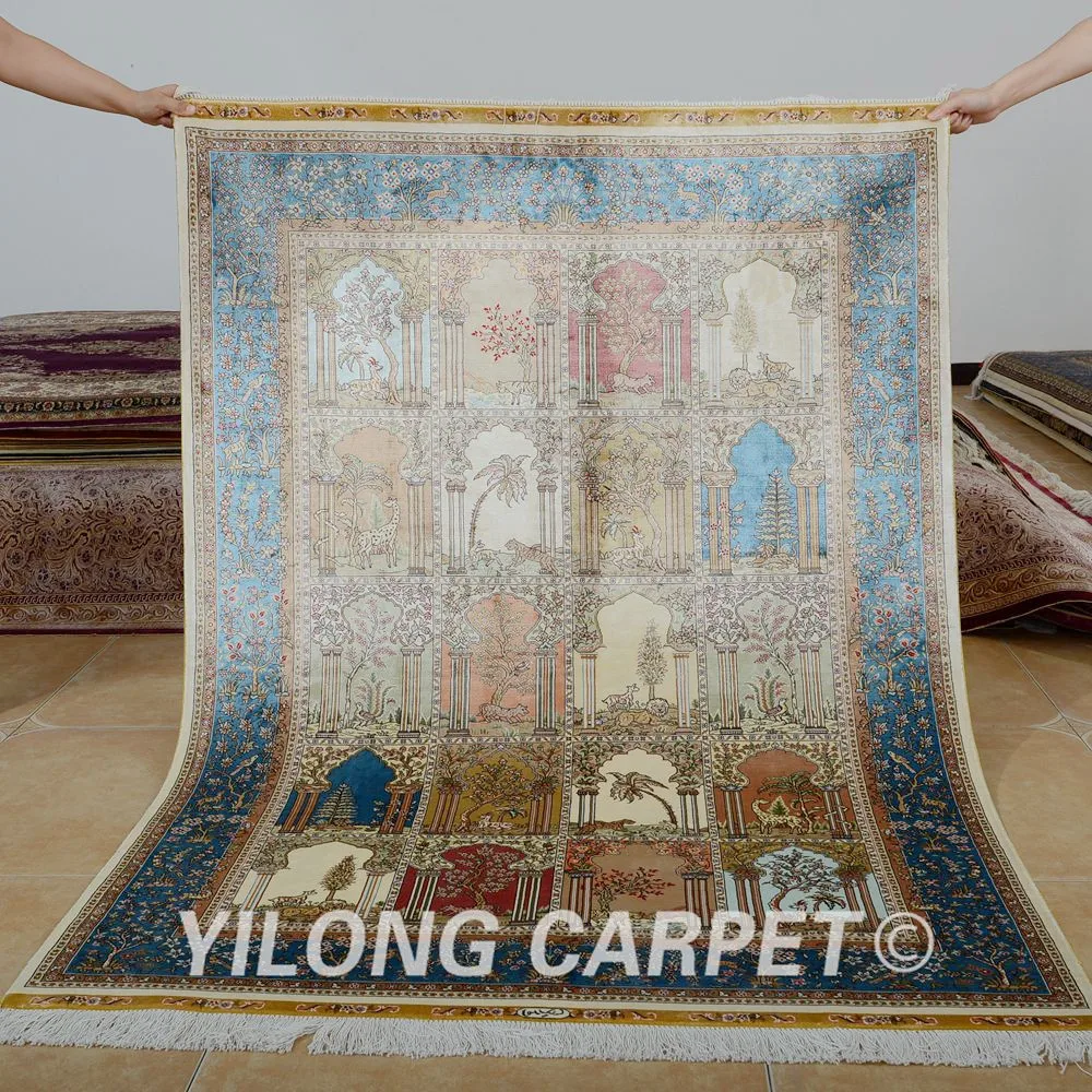 Yilong 4'x6' Traditional turkish carpet garden vantage antique handmade rugs bay area (0675)
Yilong 4'x6' Traditional turkish carpet garden vantage antique handmade rugs bay area (0675)
