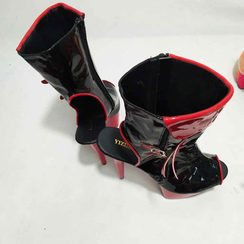 Unique sexy color block decoration open toe low boots 15 high-heeled shoes cd plus size boots cos player sandals for women
Unique sexy color block decoration open toe low boots 15 high-heeled shoes cd plus size boots cos player sandals for women
