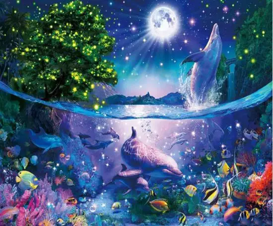 New Arrivals Diamond Painting Dolphin Scenery Full Square Drill Rhinestone Cross Stitch Kits Handmade Embroider Crafts Love Gift
New Arrivals Diamond Painting Dolphin Scenery Full Square Drill Rhinestone Cross Stitch Kits Handmade Embroider Crafts Love Gift
