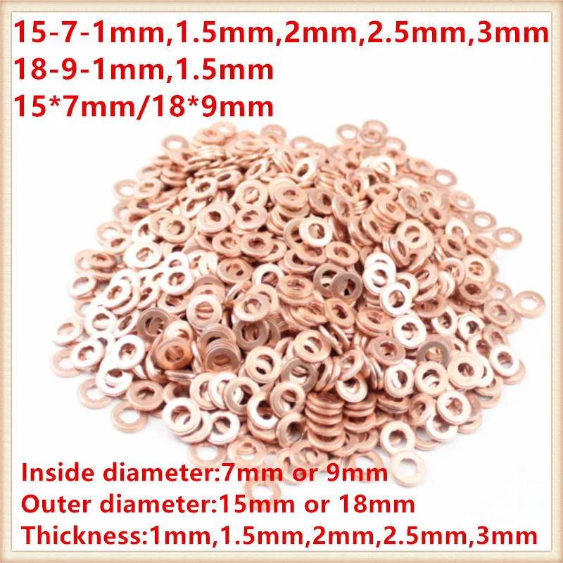 Free shipping 1-3mm thickness common rail injector nozzle sealing copper pad gasket, common rail injector repair kits
Free shipping 1-3mm thickness common rail injector nozzle sealing copper pad gasket, common rail injector repair kits