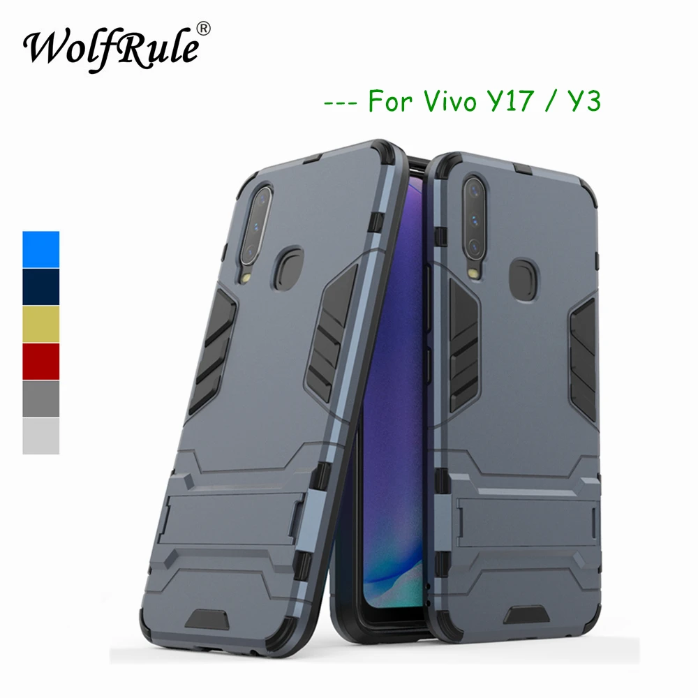 Противоударный чехол для Vivo Y17, мягкий резиновый + пластиковый чехол Vivo Y17, держатель для телефона, подставка, чехол Vivo Y3 V1902 6,35"
Противоударный чехол для Vivo Y17, мягкий резиновый + пластиковый чехол Vivo Y17, держатель для телефона, подставка, чехол Vivo Y3 V1902 6,35"