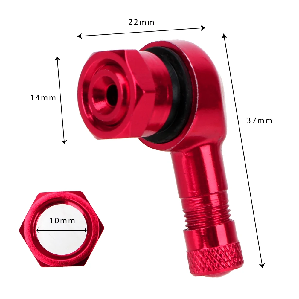 LEEPEE 1 pair Aluminum 11.3mm 90 Degree Angle Wheel Tire Tubeless Valve Stems Motorcycle Valve Stem Tire Accessories
LEEPEE 1 pair Aluminum 11.3mm 90 Degree Angle Wheel Tire Tubeless Valve Stems Motorcycle Valve Stem Tire Accessories