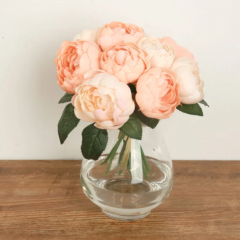 8color Wedding Flower Bouquet The Maid Of Honor Holding Flowers Silk Fake Single Rose Peony Flower DIY Wedding Bouquet Decortive
8color Wedding Flower Bouquet The Maid Of Honor Holding Flowers Silk Fake Single Rose Peony Flower DIY Wedding Bouquet Decortive
