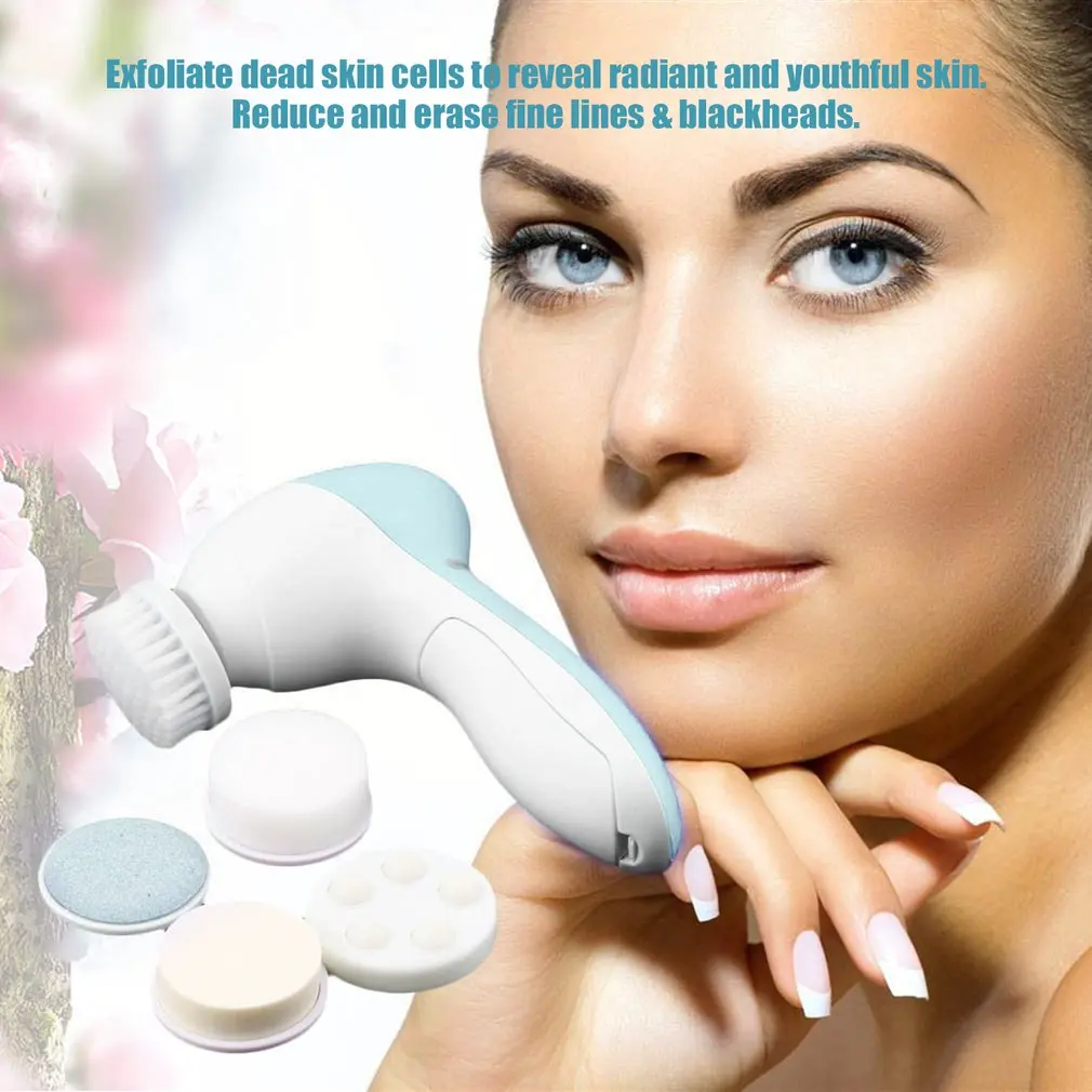 Professional 5 in 1 Set Electric Wash Face Machine Facial Cleanser Pore Cleaner Face Cleaning Mini Skin Beauty Massager Brush
Professional 5 in 1 Set Electric Wash Face Machine Facial Cleanser Pore Cleaner Face Cleaning Mini Skin Beauty Massager Brush