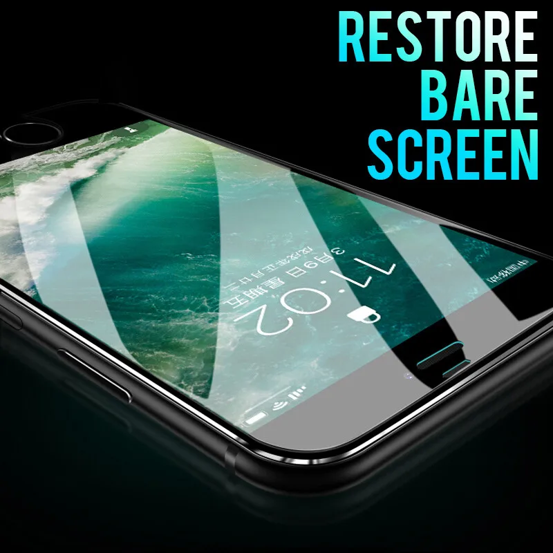 Закаленное стекло 7D из алюминиевого сплава для iPhone 6 6S 7 Plus полноэкранная Защитная