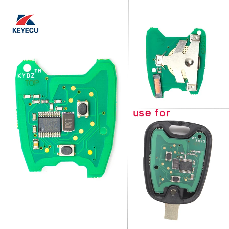 Сменная печатная плата KEYECU для дистанционного ключа KYDZ 433 МГц PCF7961 Peugeot 206 207 206CC