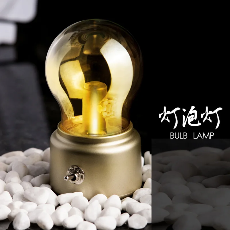 Creative Led Bulb Night Lamp Glass Chimney USB Chargeable Lovely Vintage Sleeping Light Christmas Birthday Gift Bedroom Decor
Creative Led Bulb Night Lamp Glass Chimney USB Chargeable Lovely Vintage Sleeping Light Christmas Birthday Gift Bedroom Decor