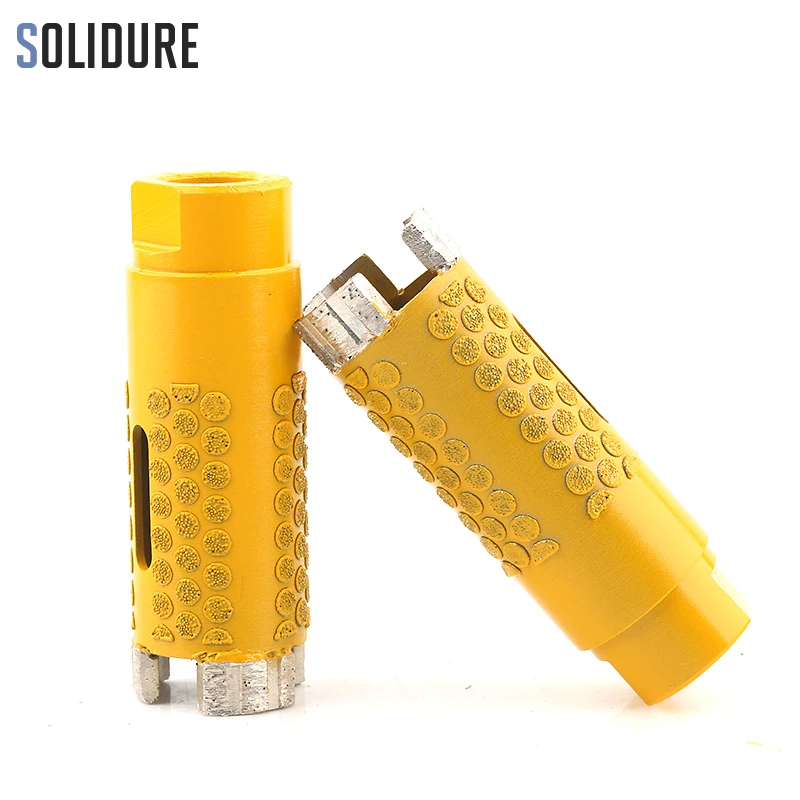 1-1/4" arbor 5/8-11" electroplated protection 32mm diamond dry core bit for dry drilling stone,tile and concrete
1-1/4" arbor 5/8-11" electroplated protection 32mm diamond dry core bit for dry drilling stone,tile and concrete