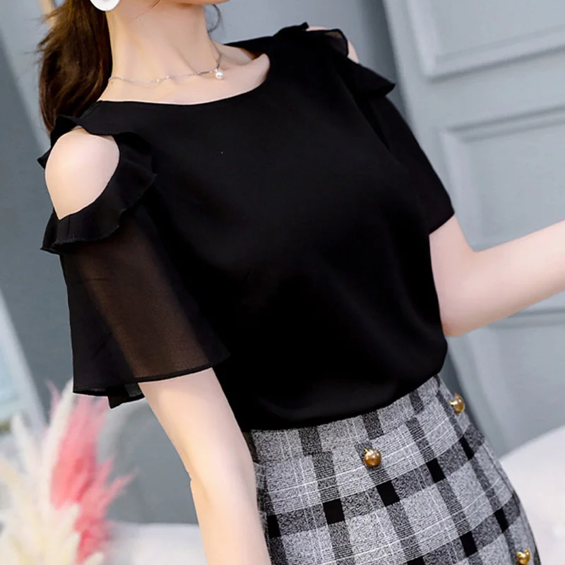 Newly Women Off Shoulder Shirts Short Sleeves Solid Simple Slim Fit Tops for Summer m99
Newly Women Off Shoulder Shirts Short Sleeves Solid Simple Slim Fit Tops for Summer m99