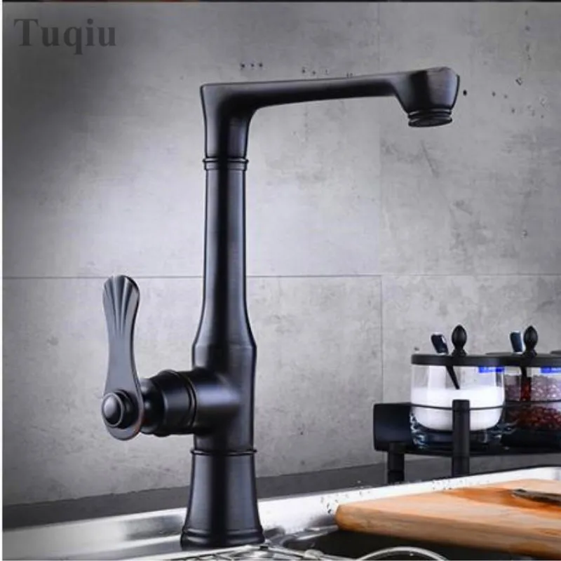 Free shipping kitchen black paint faucet, hot water and cold water mixed with all copper kitchen faucet
Free shipping kitchen black paint faucet, hot water and cold water mixed with all copper kitchen faucet