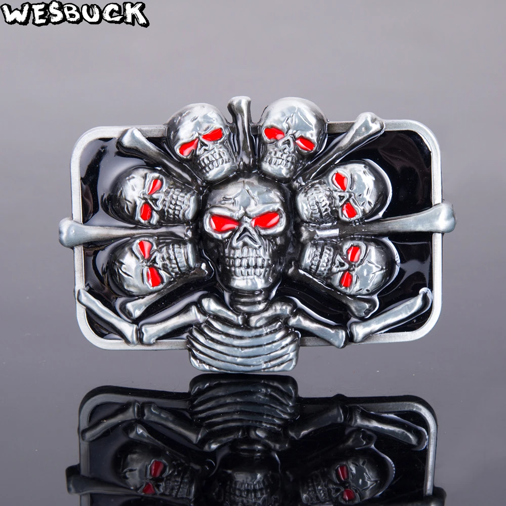 5 PCS MOQ WesBuck Brand Person Bones Metal Skull Belt Buckles for Man Unisex Cool Western Buckle Cowboys Paracord Buckle
5 PCS MOQ WesBuck Brand Person Bones Metal Skull Belt Buckles for Man Unisex Cool Western Buckle Cowboys Paracord Buckle