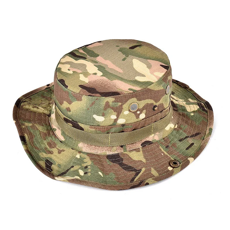 Sun Hat Panama Bucket Flap Hat Breathable Boonie Multicam Nepalese Boonie Camouflage Hats Outdoor Fishing Wide Brim String hats
Sun Hat Panama Bucket Flap Hat Breathable Boonie Multicam Nepalese Boonie Camouflage Hats Outdoor Fishing Wide Brim String hats