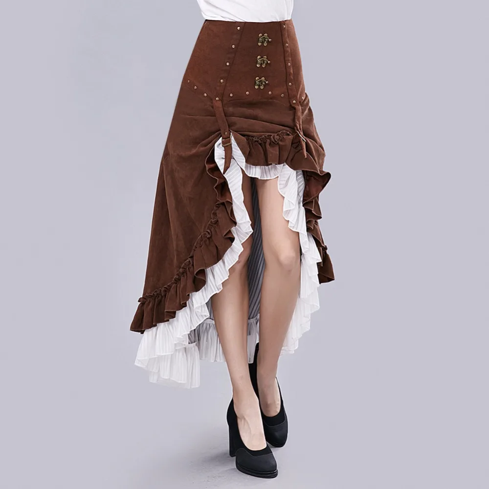 Gear Duke Women Novelty Steampunk Gorgeous Fashion Victorian Ruffled Long Skirt Women's Vintage High Waist Skirt
Gear Duke Women Novelty Steampunk Gorgeous Fashion Victorian Ruffled Long Skirt Women's Vintage High Waist Skirt