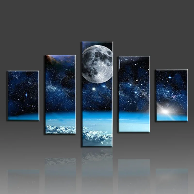 5 Pieces Space Universe Landscape Wall Art Printed Canvas Painting Modern Earth Pictures For Living Room Frameless
5 Pieces Space Universe Landscape Wall Art Printed Canvas Painting Modern Earth Pictures For Living Room Frameless