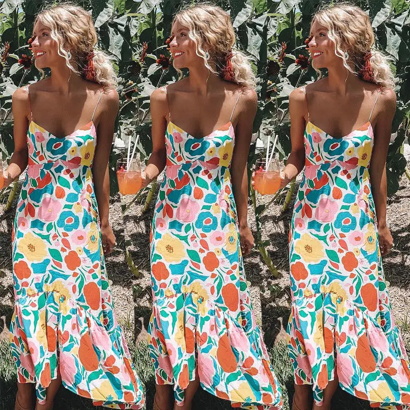 HIRIGIN Summer Womens Ladies Buttons Beach Party Sling casual Dress Holiday Floral Sundress
HIRIGIN Summer Womens Ladies Buttons Beach Party Sling casual Dress Holiday Floral Sundress
