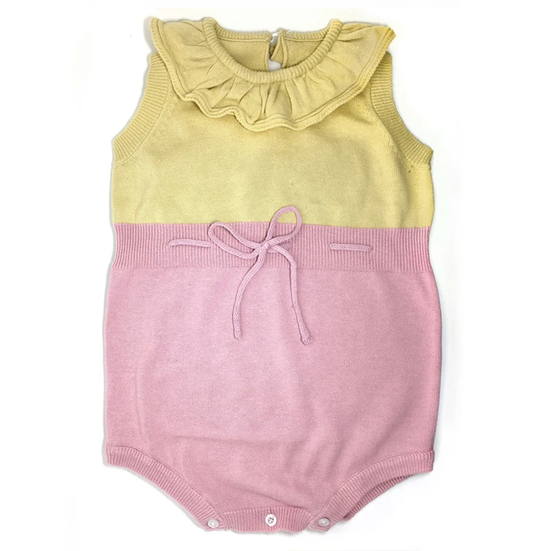 y402 New 2017 fashion sleeveless Lotus collar Pink yellow newborn Combed cotton yarn baby girl clothing jumpsuit infant clothing
y402 New 2017 fashion sleeveless Lotus collar Pink yellow newborn Combed cotton yarn baby girl clothing jumpsuit infant clothing
