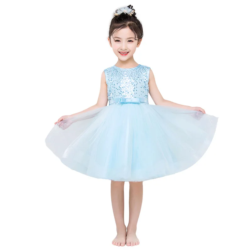 New Girls Dress Kids Sequined Bodice with Bow Tulle Party Wedding Dress Princess Girl Clothing
New Girls Dress Kids Sequined Bodice with Bow Tulle Party Wedding Dress Princess Girl Clothing