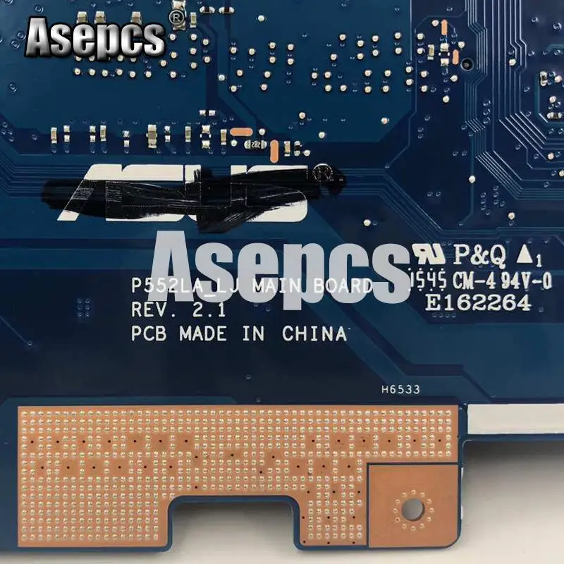 Asepcs P552LA_LJ Laptop motherboard For Asus P552LA P552LJ P552L P552 P2520LA P2520LJ Test original mainboard I5-5200U GT920M
Asepcs P552LA_LJ Laptop motherboard For Asus P552LA P552LJ P552L P552 P2520LA P2520LJ Test original mainboard I5-5200U GT920M