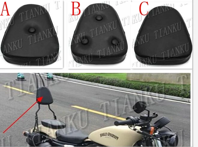Новинка Черная Кожаная подушка для спинки Kawasaki Vulcan Classic VN 400 VN500 VN800 900 1200 1500 1600 2000