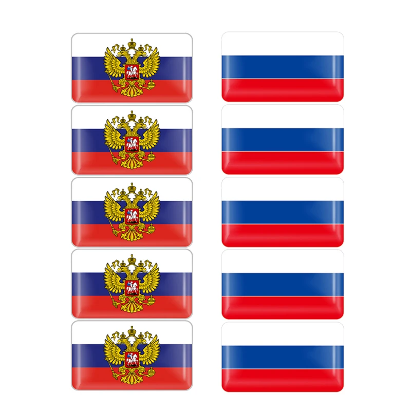 10Pcs Car styling 3D Russia Flag Decoration Decal Russian National Emblem Decorative Badge Sticker Auto Accessories
10Pcs Car styling 3D Russia Flag Decoration Decal Russian National Emblem Decorative Badge Sticker Auto Accessories