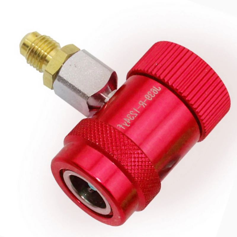 R1234yf разъем SAE 1/4 "1 шт./пара, автомобильная система кондиционирования воздуха для Jaguar/Land Rover Red/Blue High/Low Side, ручная муфта
R1234yf разъем SAE 1/4 "1 шт./пара, автомобильная система кондиционирования воздуха для Jaguar/Land Rover Red/Blue High/Low Side, ручная муфта