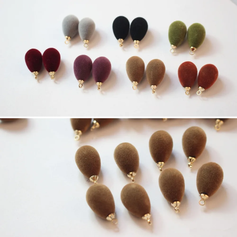 Winter style 50pcs/lot 19mm color flocking geometry water drop shape fashion beads diy jewelry earring/garment pendant accessory
Winter style 50pcs/lot 19mm color flocking geometry water drop shape fashion beads diy jewelry earring/garment pendant accessory