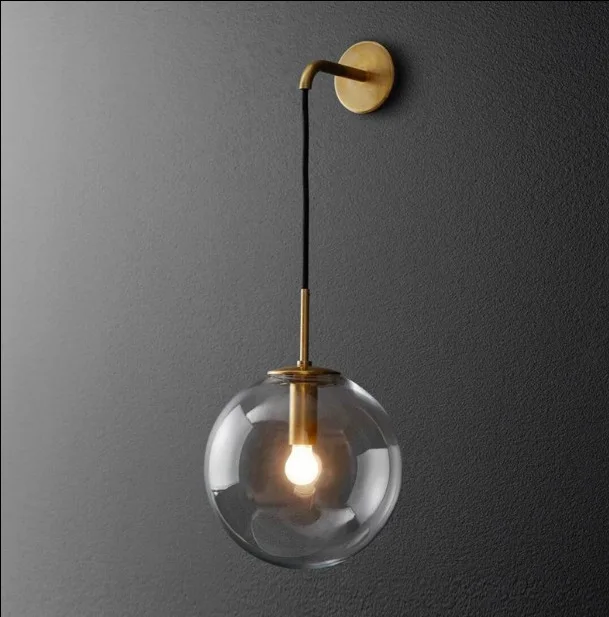 Glass Ball LED Wall Light Fixtures Bathroom LED Mirror Light Fixtures Bedroom Wall Lamp Fashion Iron Wandlamp Stair Sconce Lamps
Glass Ball LED Wall Light Fixtures Bathroom LED Mirror Light Fixtures Bedroom Wall Lamp Fashion Iron Wandlamp Stair Sconce Lamps