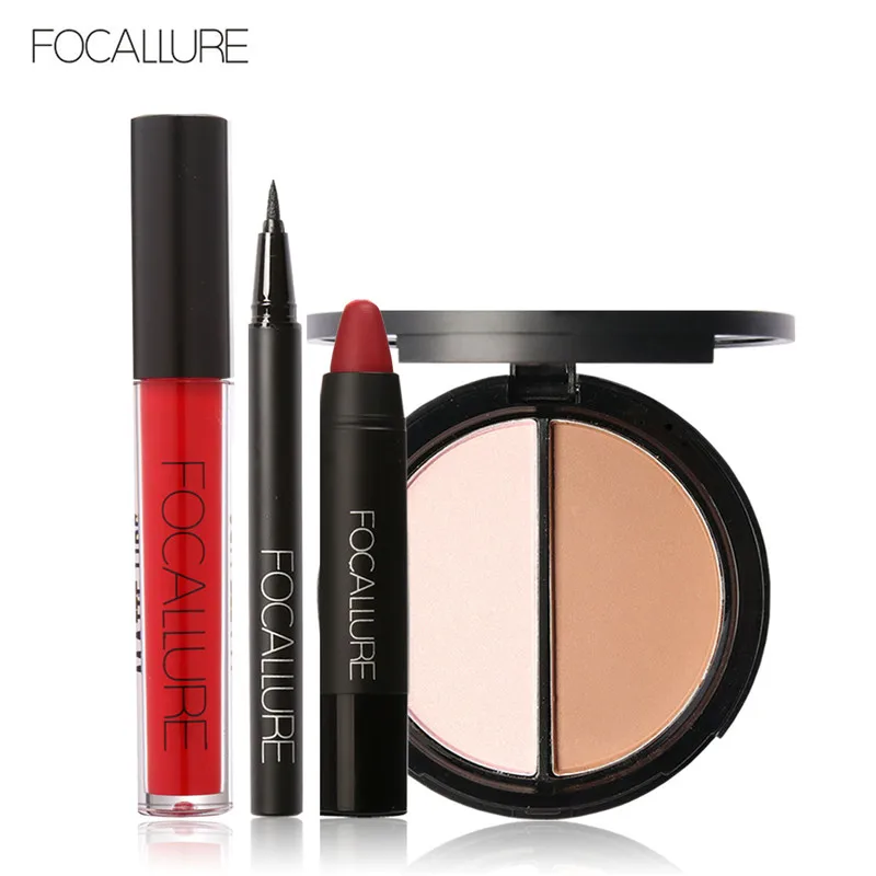 Focallure Makeup Kit Pofessional Eyeliner Pen Matte Lipstick Face Powder and Sexy Lip Gloss Makeup Set
Focallure Makeup Kit Pofessional Eyeliner Pen Matte Lipstick Face Powder and Sexy Lip Gloss Makeup Set