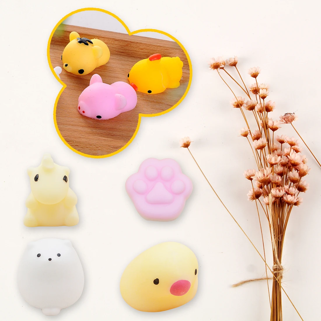 Etmakit Мини мягкая игрушка kawaii Непоседа рука сжимает щепотку телефон кошка снятие