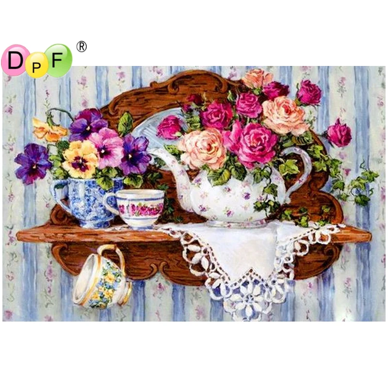 DPF The vase on the table diamond mosaic square wall painting diamond embroidery crafts diamond painting cross stitch home decor
DPF The vase on the table diamond mosaic square wall painting diamond embroidery crafts diamond painting cross stitch home decor
