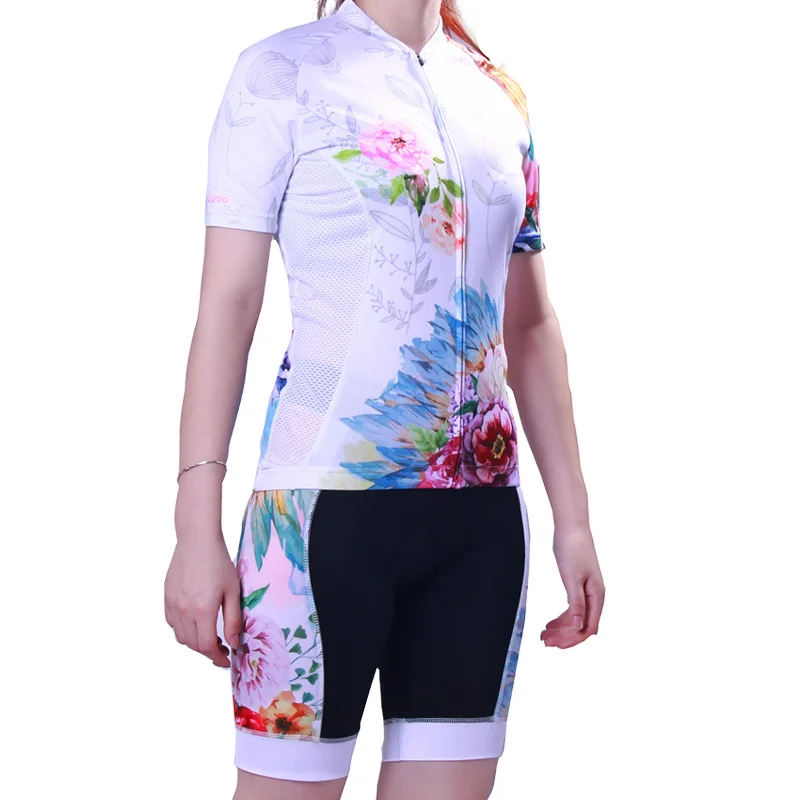 MEIKROO Flower Soul Pro Team Велоспорт Джерси 2019 женская одежда короткий рукав комплект