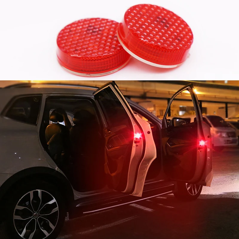 ZD 2X Car Door Strobe Warning Lights 5 LED lamps For VW polo passat golf Skoda octavia rapid Chevrolet cruze aveo accessories | Автомобили
