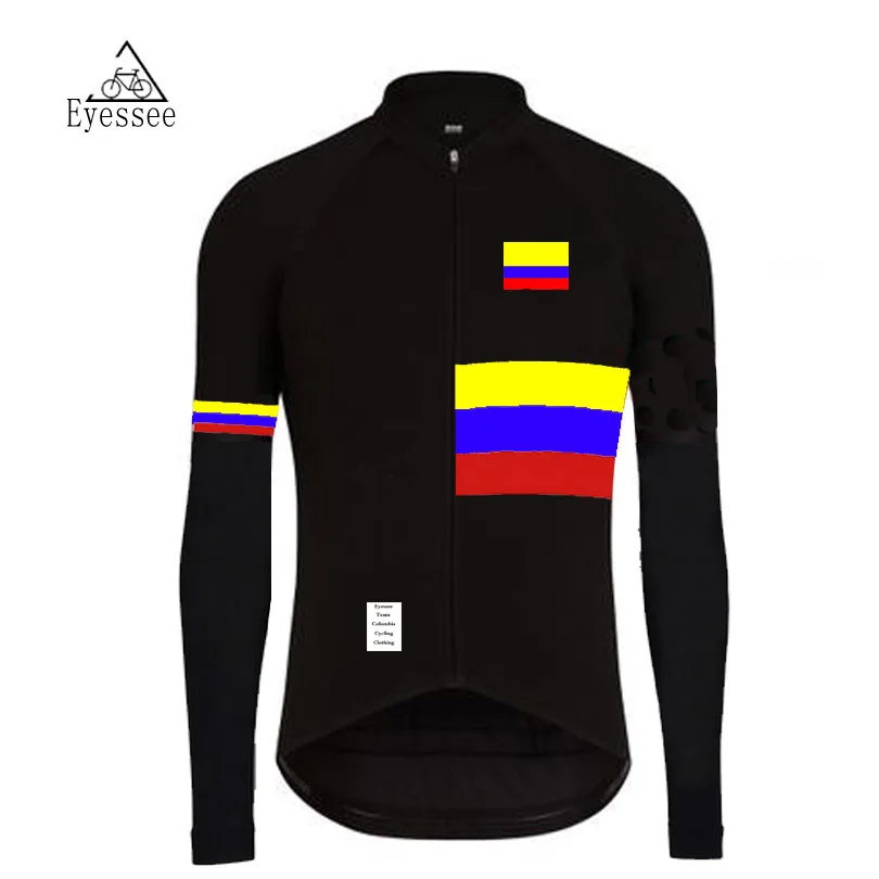 2019 Eyessee Мужчины с длинным рукавом Велоспорт трикотаж s Pro Fit дорожный велосипед MTB