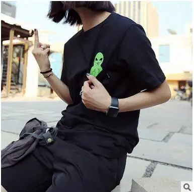Летняя стильная футболка Bohocotol 2018 с принтом карманом для средних пальцев
