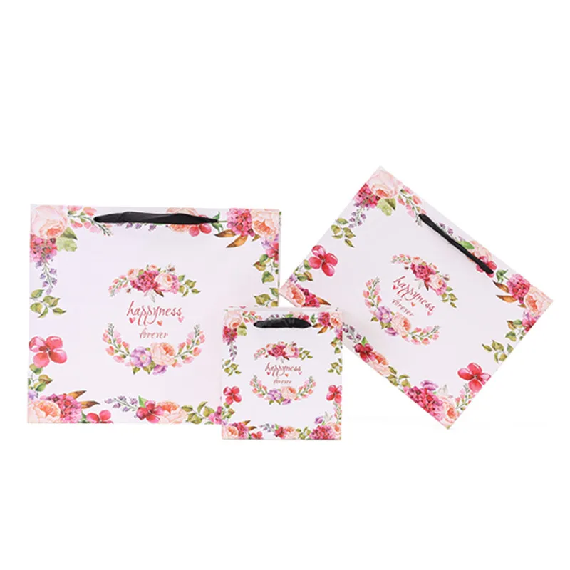 Floral Print Paper Gift Bag with Handle Lovely Clothes Present Bags Package Decor Birthday Party Supplies 3 Size Wholesale
Floral Print Paper Gift Bag with Handle Lovely Clothes Present Bags Package Decor Birthday Party Supplies 3 Size Wholesale